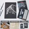 White Charcoal Pencils Set - 12 Piece White Colored Pencils for Drawing, Sketching, Shading, Blending, White Chalk Pencils for Kid, Beginners & Pro Artists